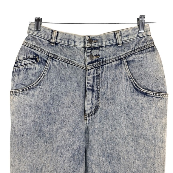 P.S. Gitano Vintage Acid Wash Mom Jeans High Waist Size 14 - Picture 3 of 9